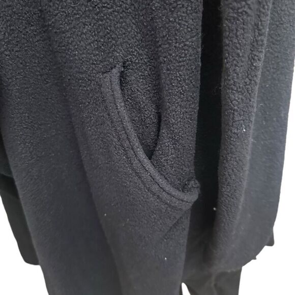 Barefoot Dreams cozy Chic Lite Black OpenFront Waterfall Fuzzy Knit Cardigan M/L - Picture 3 of 10